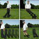Some of the attractive quantum slacks featured in Haggar's Spring 2001 catalog.